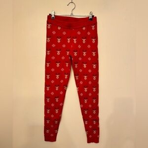 Christmas Reindeer Thick Sweater Leggings Size S